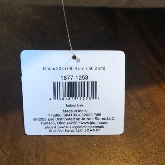 Place & Time lumbar throw pillow 12 x 20” - Picture 4 of 6